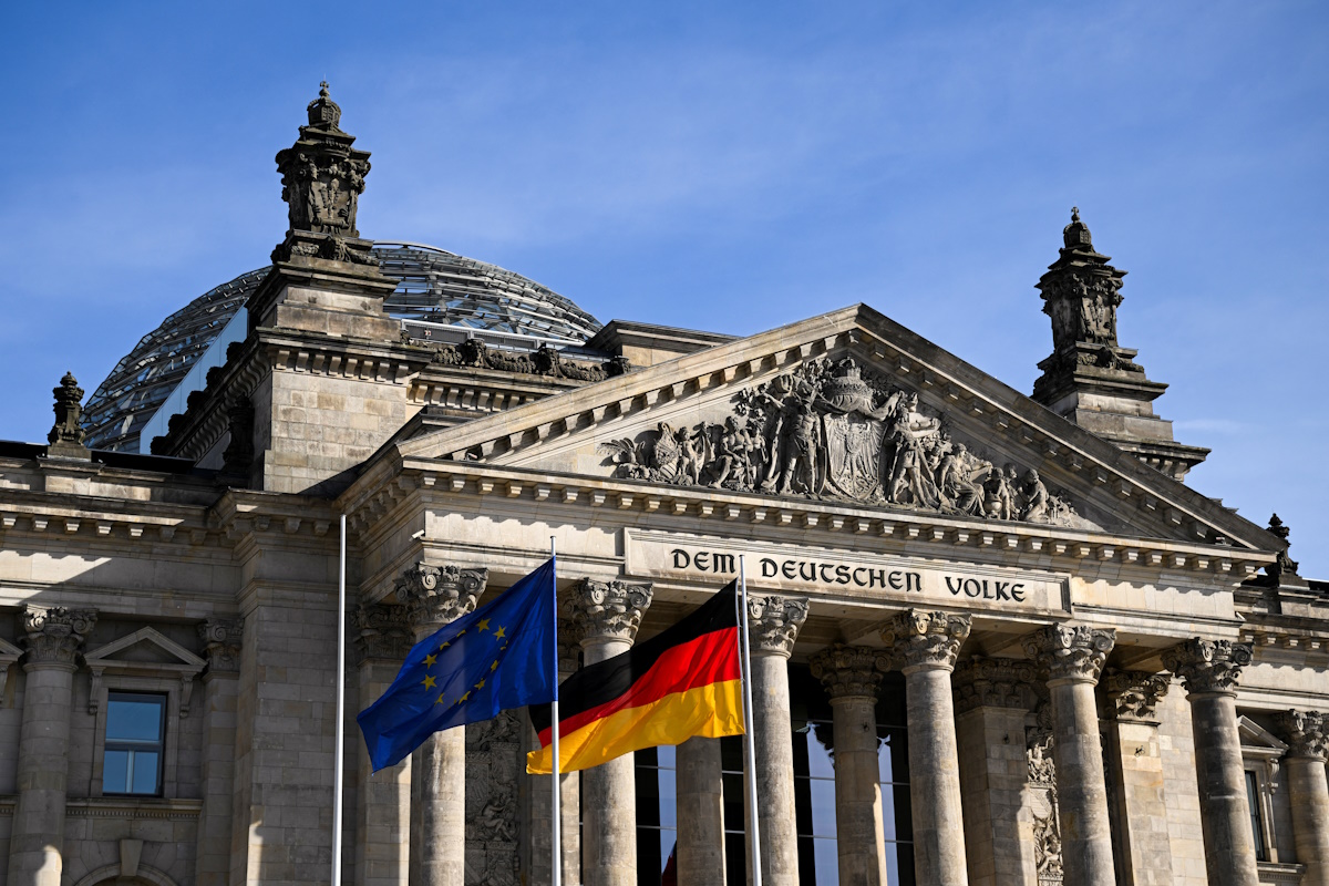 The Reichstag building in Berlin