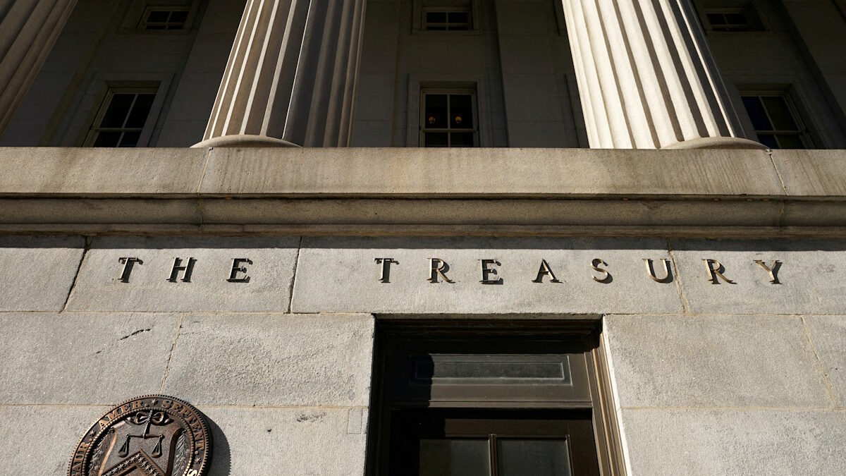 The U.S Treasury building in Washington