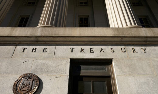 The U.S Treasury building in Washington