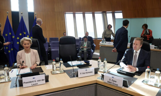 European Commission President Ursula von der Leyen, and CEO of the BMW Group