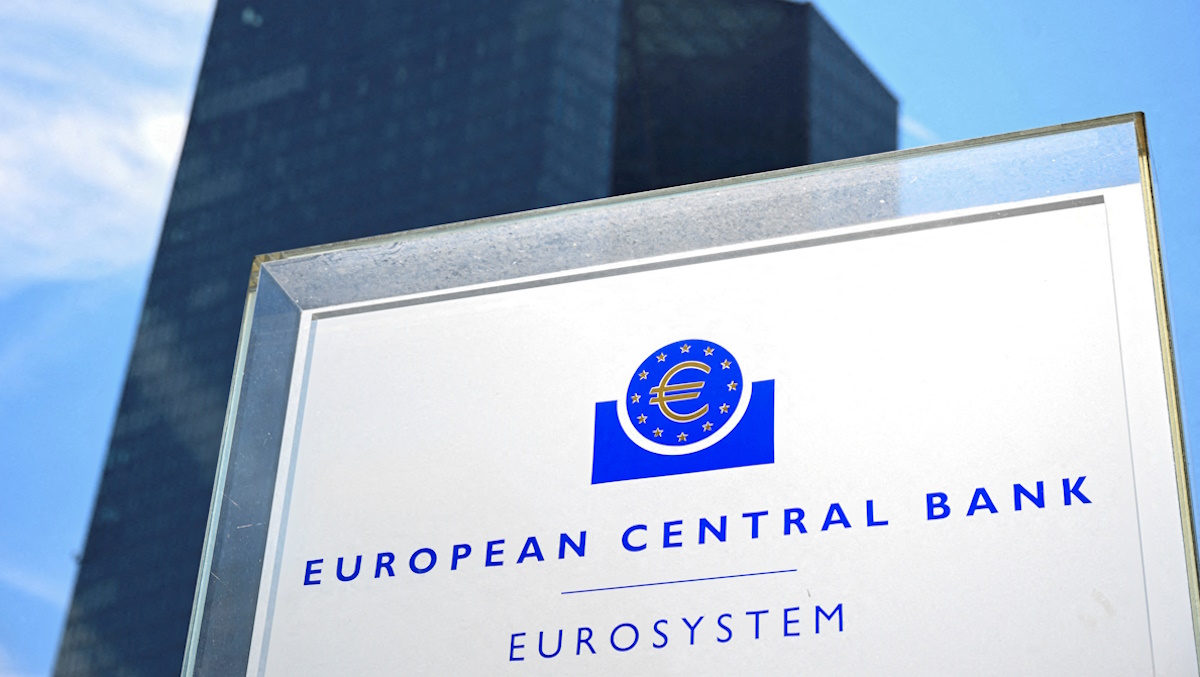 A view of European Central Bank headquarters in Frankfurt