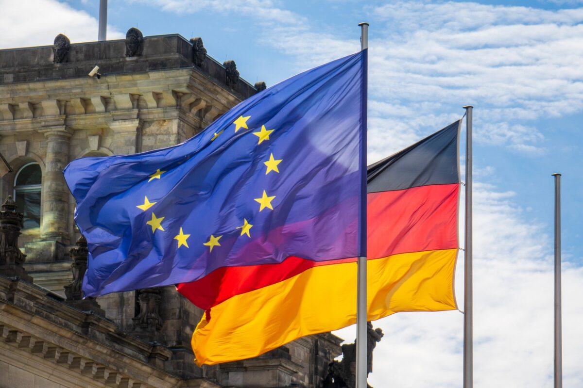 Flag of Germany and the European Union