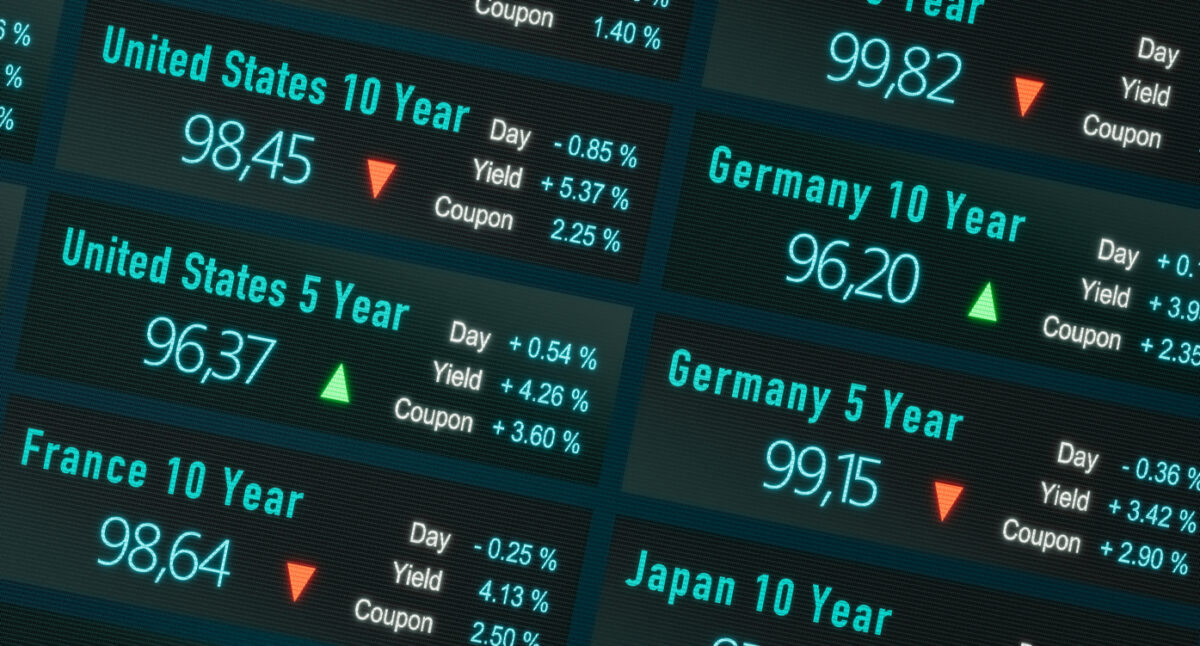 Interest rates, bond market, yield and prices