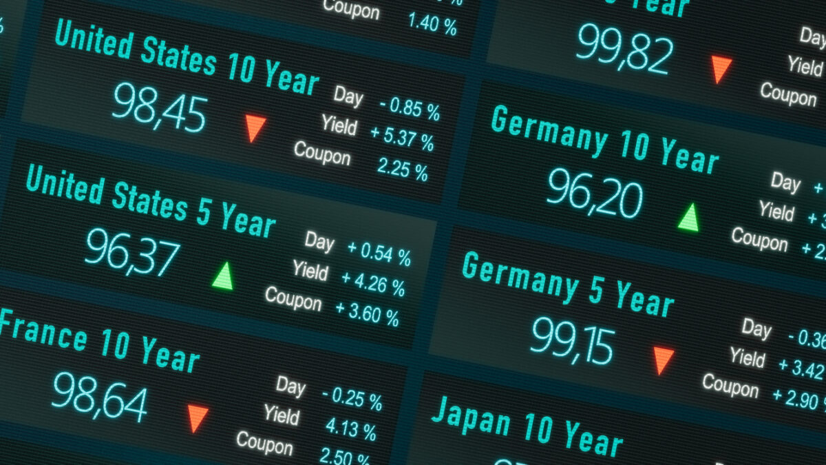 Interest rates, bond market, yield and prices