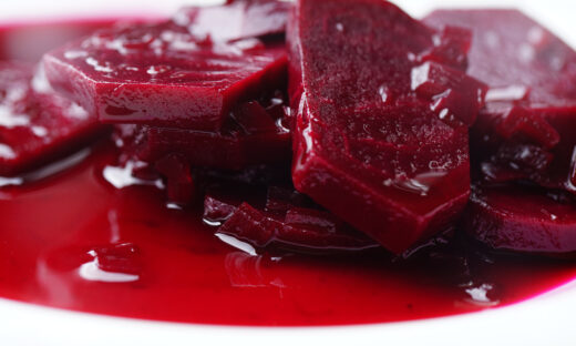 Beet slice preserved