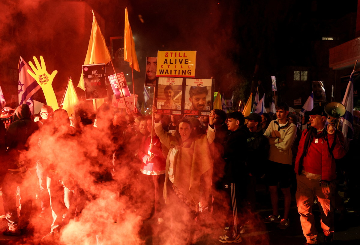 Ισραηλινοί διαδηλωτές ζητούν την επιστροφή των ομήρων