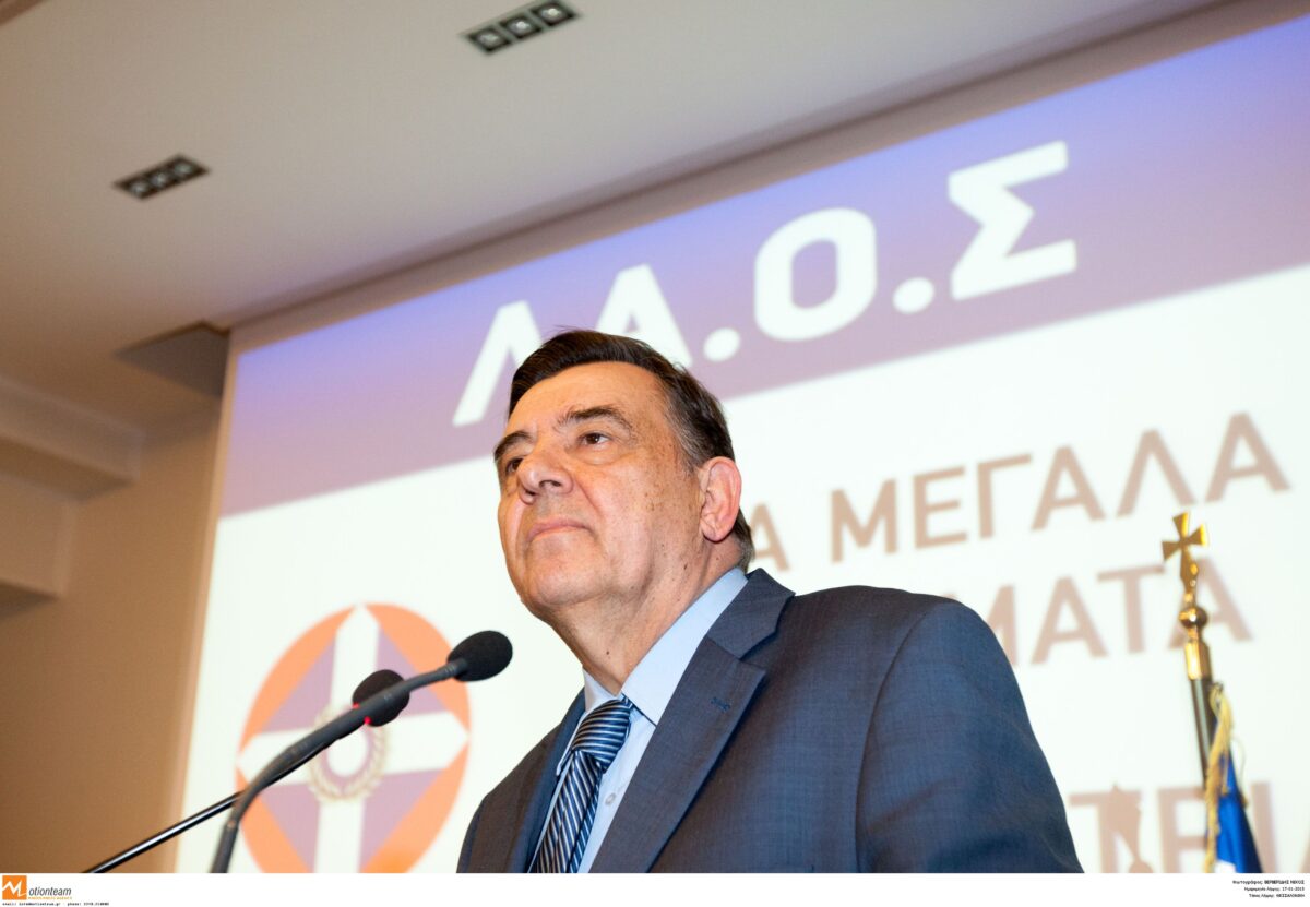 Ο πρώην πρόεδρος του ΛΑΟΣ Γιώργος Καρατζαφέρης