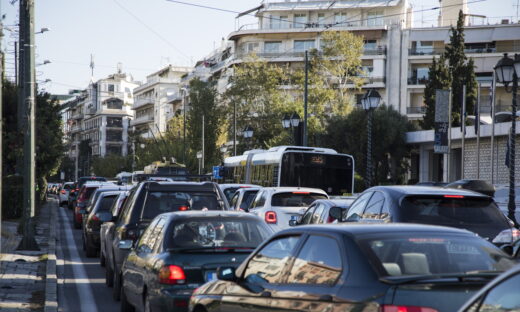 Κίνηση στο κέντρο της Αθήνας, Φωτογραφία αρχείου