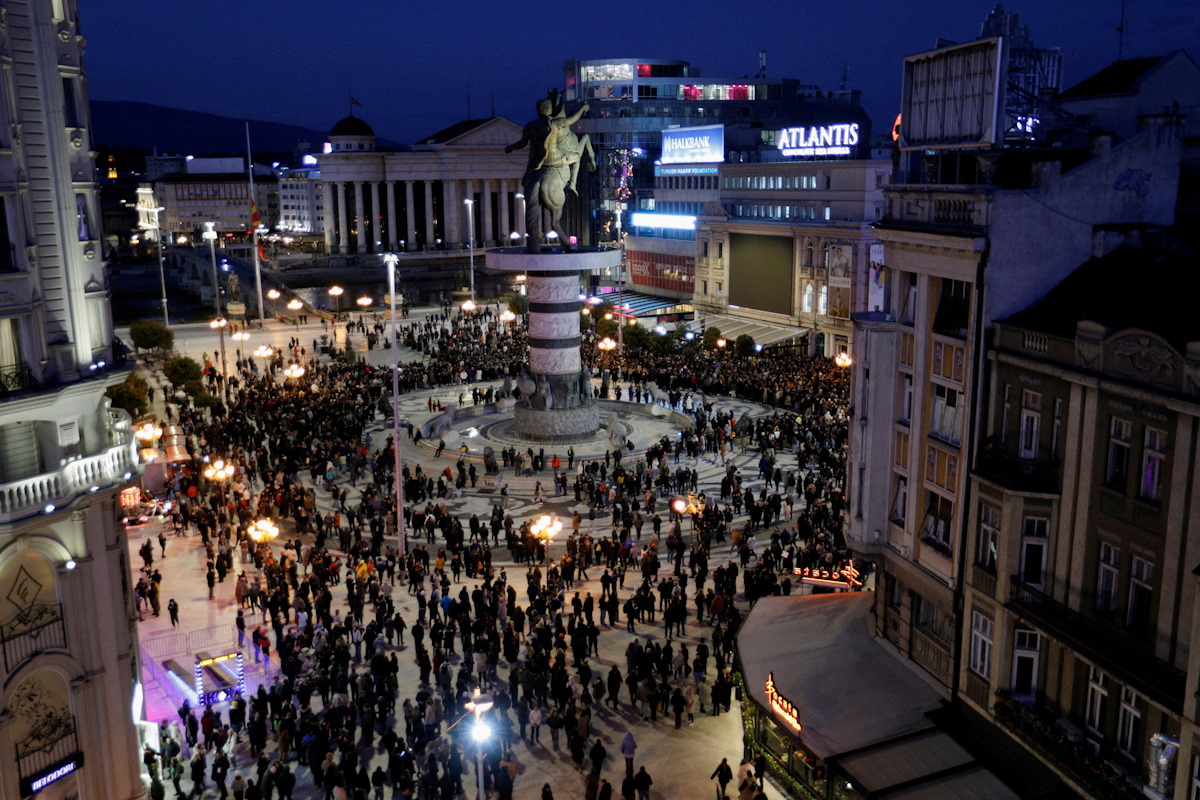 Διαδηλώσεις στη Βόρεια Μακεδονία