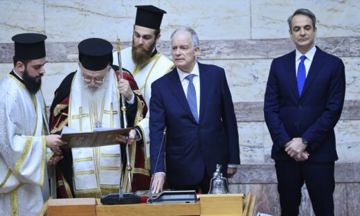 Ορκωμοσία του νέου Προέδρου της Δημοκρατίας Κωνσταντίνου Τασούλα, στην Ολομέλεια της Βουλής