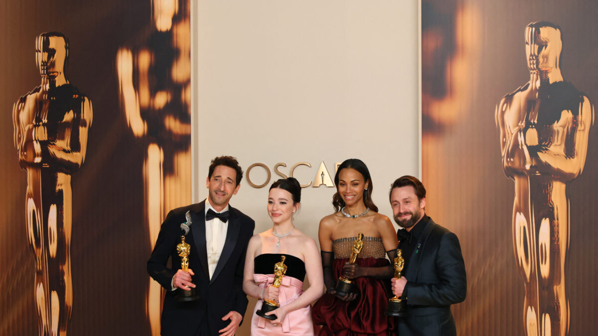 Mikey Madison, Adrien Brody, Zoe Saldana και Kieran Culkin