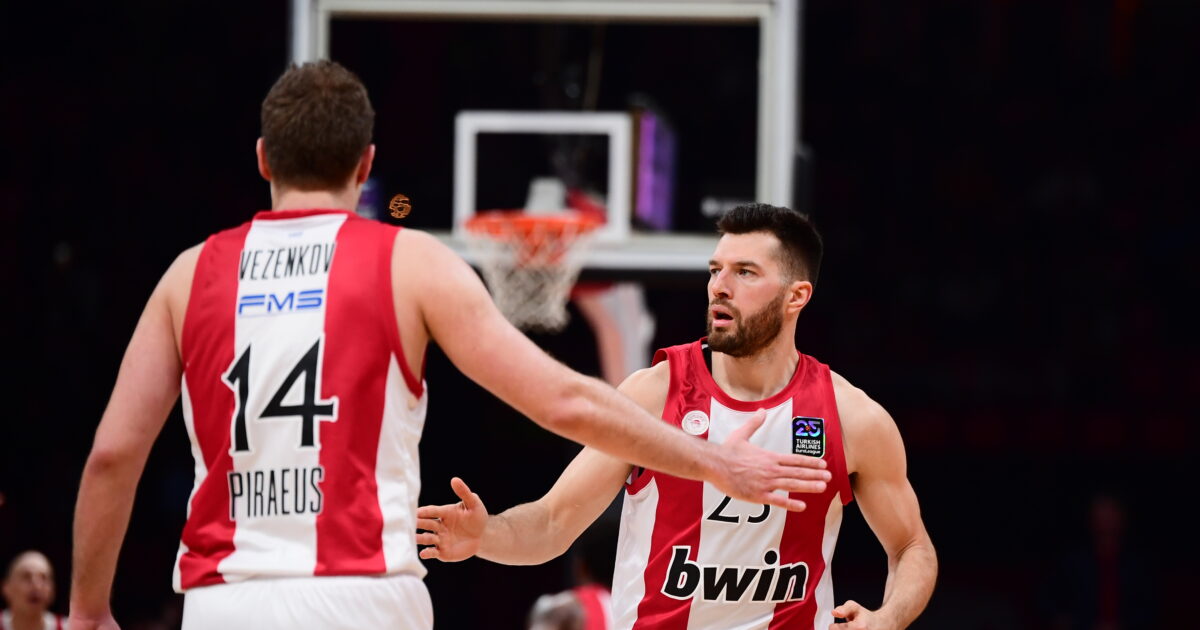 Η βαθμολογία της Euroleague μετά την ήττα του Ολυμπιακού από τον Ερυθρό Αστέρα