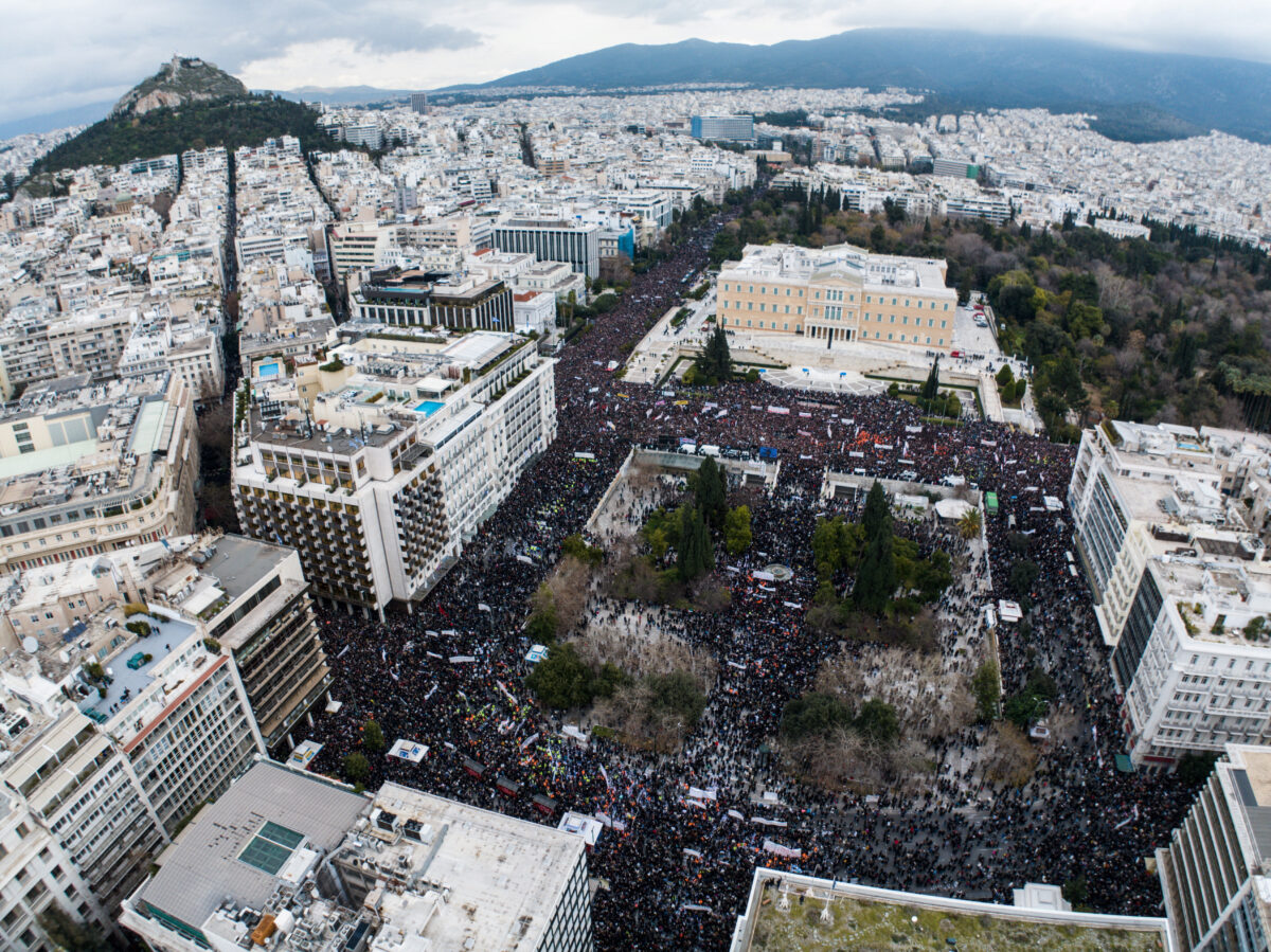 Το συλλαλητήριο για τα Τέμπη στην Αθήνα