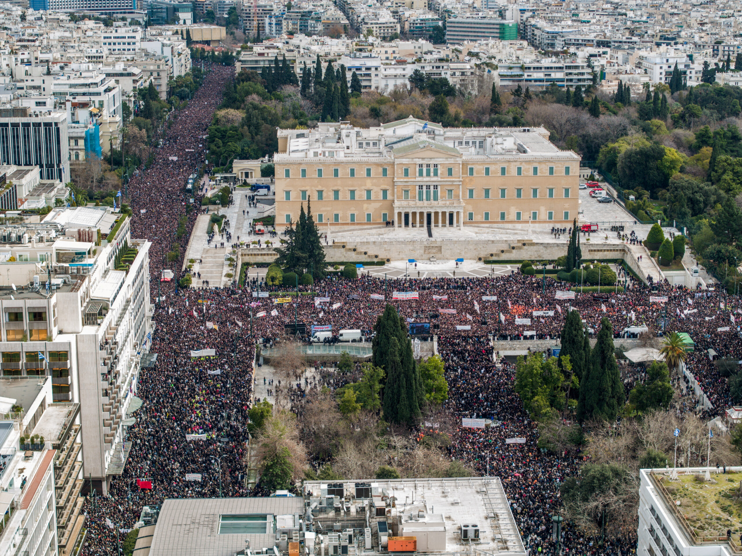 Το συλλαλητήριο για τα Τέμπη στην Αθήνα