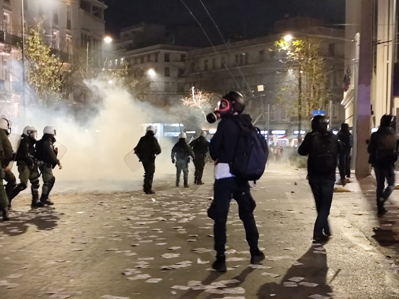 Επεισόδια στην Αθήνα για τα Τέμπη