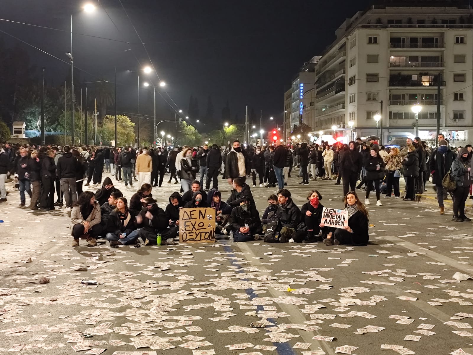 Επεισόδια στην Αθήνα για τα Τέμπη