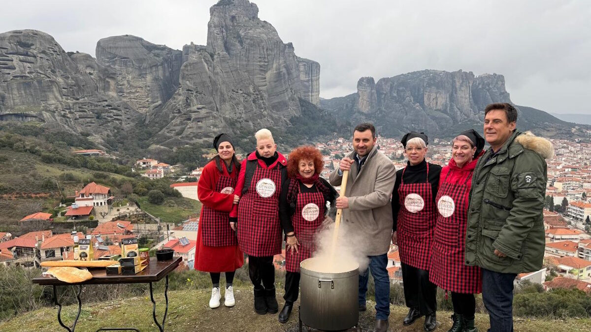 Παραδοσιακή φασολάδα στην Καλαμπάκα