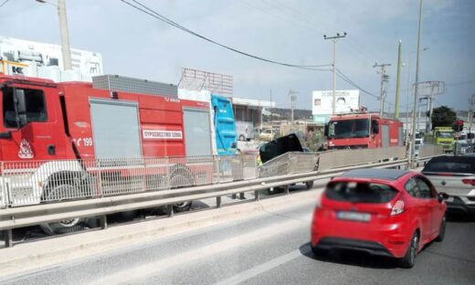 Τροχαίο στη Βάρης - Κορωπίου με έναν σοβαρά τραυματία