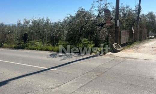 Το σημείο του δυστυχήματος στον Βόλο