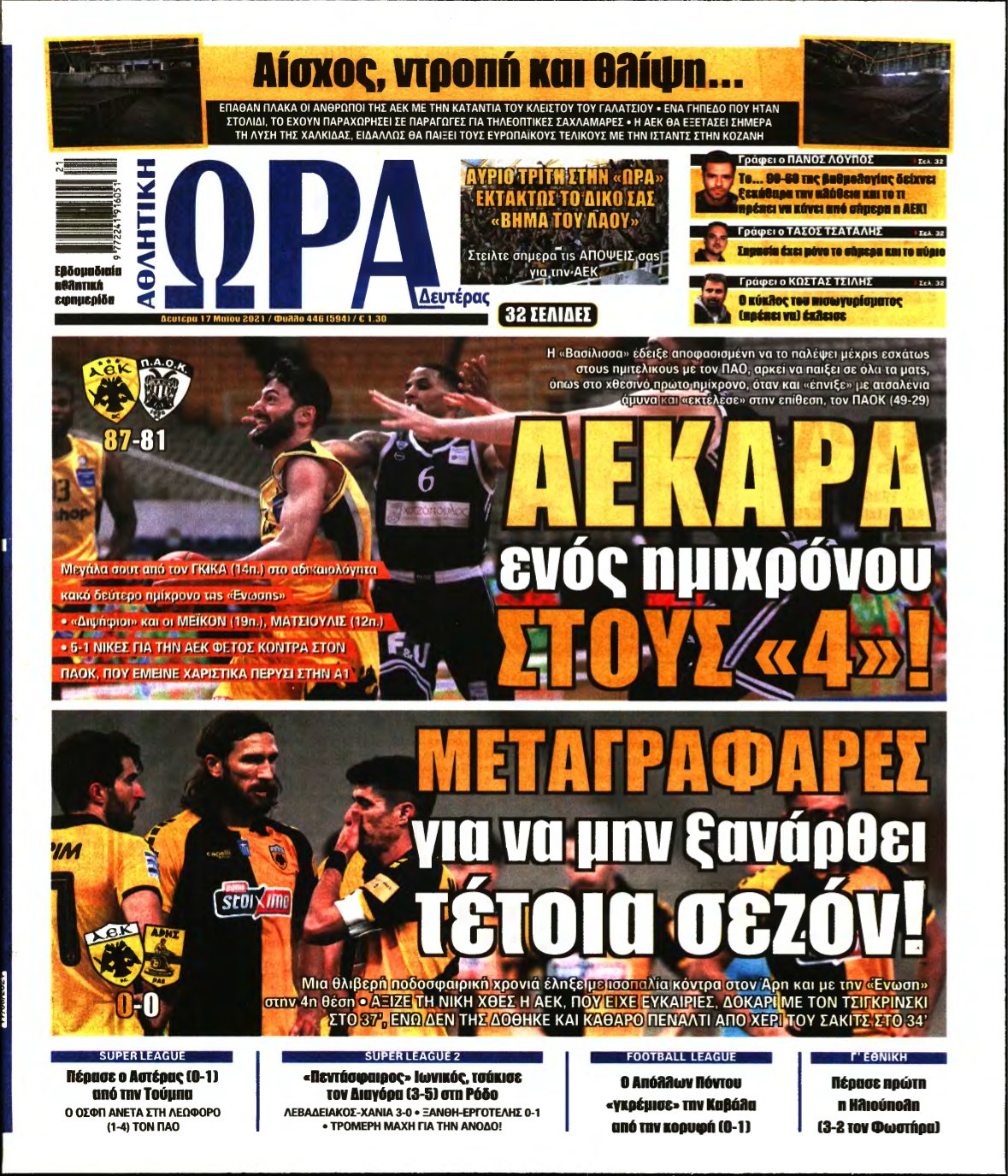 ΩΡΑ ΤΩΝ ΣΠΟΡ – 17/05/2021