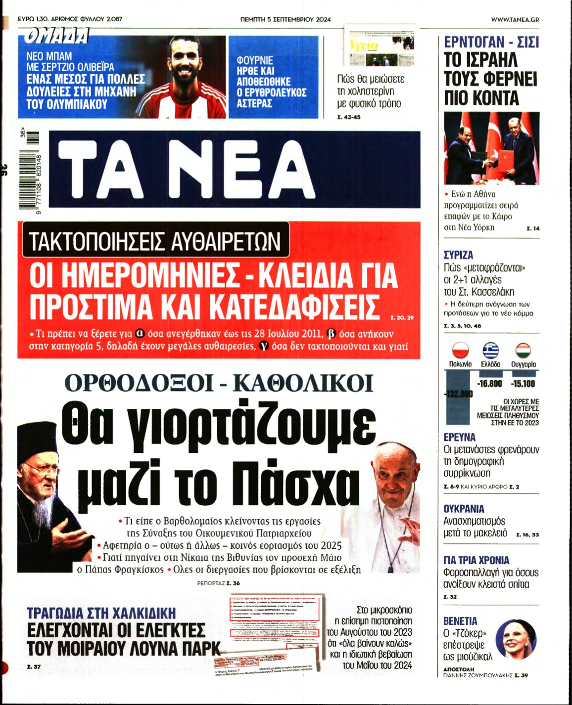 ΤΑ ΝΕΑ – 05/09/2024