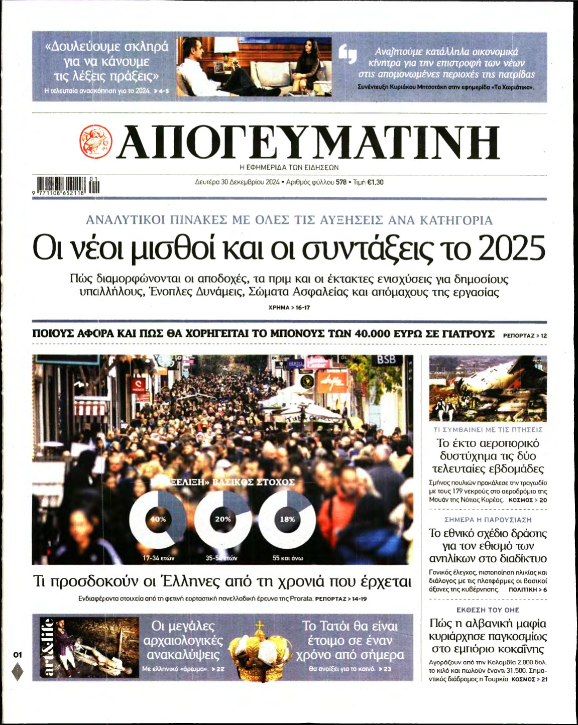 ΑΠΟΓΕΥΜΑΤΙΝΗ – 30/12/2024