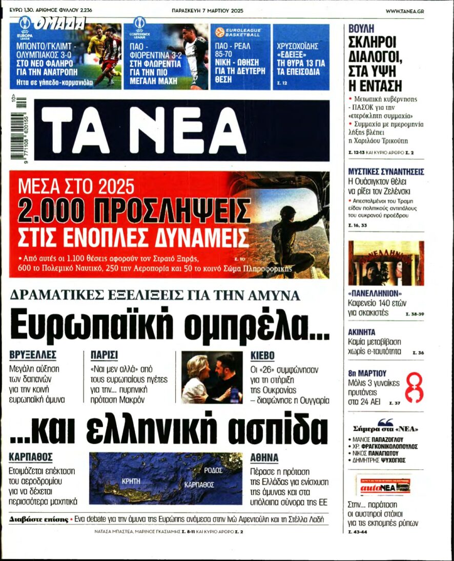 ΤΑ ΝΕΑ – 07/03/2025